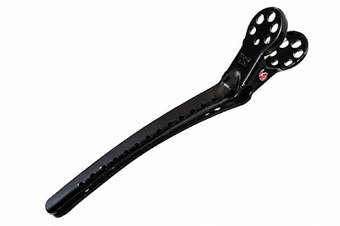 Зажимы для волос Y.S.park Clip L, черные, 5шт, 100 мм, аллюминий