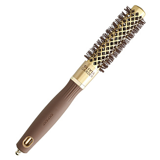 Термобрашинг  керамика + ион Olivia Garden Expert Blowout Shine Wavy Bristles GoldBrown ID2047/OGBNT18, 20 мм