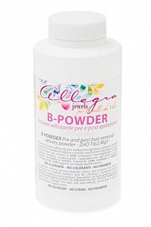 Пудра для использования до и после депиляции Allegra jewels, 200г