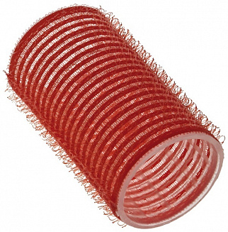 Бигуди на липучке красные 36 мм (12 шт) SIBEL