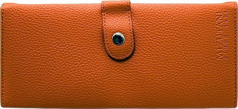 Пенал для ножниц Mizutani 4 pouch, для 4-х ножниц, снаружи- искусственная кожа, внутри- бархат, оранжевый, 25*11.5*4 см