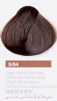 Краска для волос Lakme Collage new 5/64, светлый шатен коричнево-медный, 60 мл