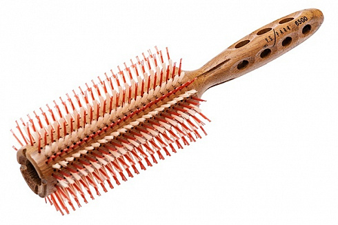 Брашинг для укладки волос Y.s.park 65G0 Super-G, 65 мм, деревянная ручка + натуральная щетина