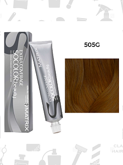 Краска для волос Matrix Socolor Beauty 505G, очень светлый блондин золотистый, перманентная, 90 мл