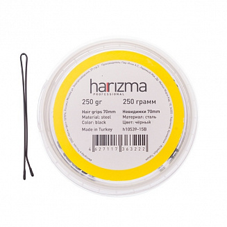 Невидимки 70 мм прямые 250 гр черные Harizma