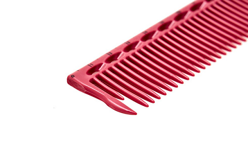 Расчёска для стрижки Y.S.park G45 pink, с линейкой, 22см, розовая