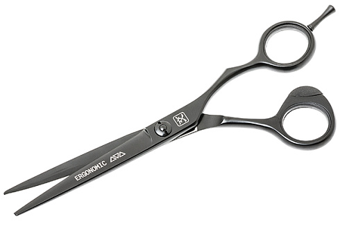 Ножницы для стрижки Katachi Black Ergonomic 6.5, K3165B, эргономика, размер-  6.5