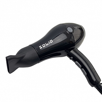 Фен с бесщеточным мотором Harizma Solid h10227, черный, ионизация, мощность- 2200 Вт