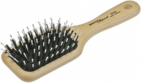 Щётка для волос малая, щетина + нейлон, 8 рядов, Hercules