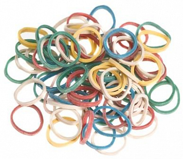Резинки эластичные для причесок цветные 500 шт SIBEL