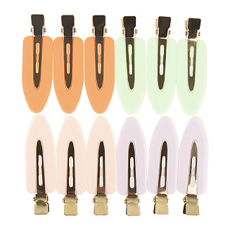 Зажим для волос плоский Лепесток 6 шт/уп