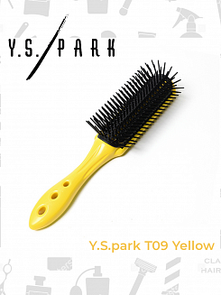 Щётка для укладки Y.s.park T09 Yellow, Pro Straight Air Styler N9 , yellow, 9-тирядка, жёлтая, 23 см
