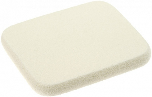Губка для нанесения макияжа, белая, квадратная EUROSTIL
