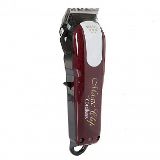 Машинка для стрижки Wahl Magic Clip Cordless 5 stars 3027252 (8148-316H) red, питание- аккумулятор/сеть, 8 насадок