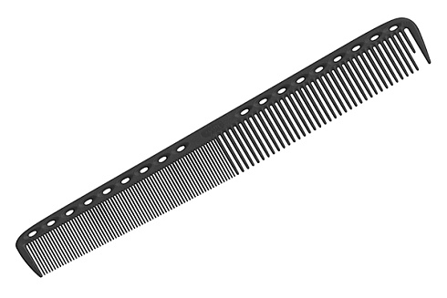 Расчёска для стрижки Y.s.park 335 carbon, универсальная, черная,  длина- 21.5 см