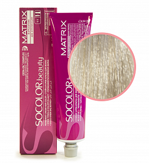 Краска для волос Matrix Socolor Beauty 10SP, очень светлый блондин серебристый жемчужный, перманентная, 90 мл