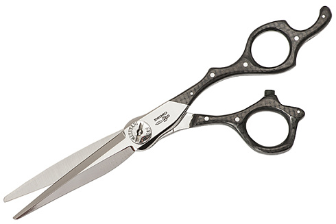 Парикмахерские ножницы Mizutani Organic Sword+ Carbon D-19, карбон, ручная заточка, D19Carbon-6.2