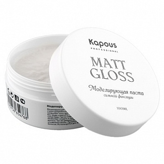Моделирующая паста для волос сильной фиксации Kapous Matt Gloss Styling, 100 мл
