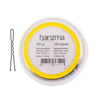 Шпильки 60 мм волна 250 гр черные Harizma