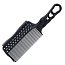 Расческа для стрижки под машинку Y.S.park s282RT carbon right, 24 см, для правшей, c направляющей рельсой, черная