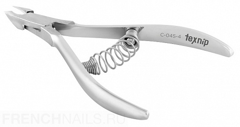 TexNip. Кусачки для кутикулы. Лезвие 4 мм. Спиральная пружина. Ручная заточка.