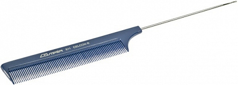 Расчёска-хвостик металлическая синяя 7000359/702511, Comair