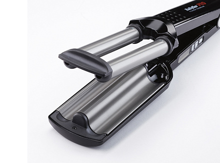 Плойка тройная BaByliss Pro с терморегуляцией титан + турмалин для создания волн