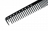 Расческа для стрижки Y.S.park G33 soft carbon, 23 см, с линейкой на обушке, редкозубая, черная