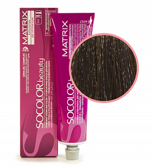 Краска для волос Matrix Socolor Beauty 6SP, темный блондин серебристый жемчужный, перманентная, 90 мл