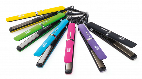 Щипцы для выпрямления волос Kiepe Hair Styler 8280.5, цвет- фиолетовый, титановое покрытие, LED- дисплей