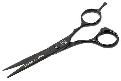 Ножницы для стрижки волос Katachi Black Ergonomic 5.5K3155B, эргономика, размер- 5.5