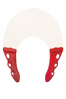 Воротник для стрижки и окрашивания Y.S.park NF-0.3, натуральный с красным, из каучука, 0.3 мм