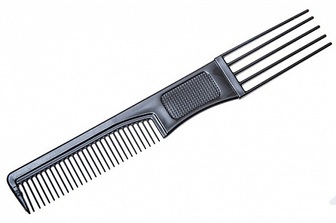 Расческа-вилка 19 см черная TITANIA