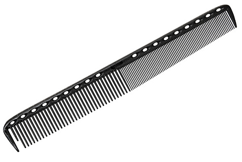 Расческа для стрижки Y.S.park G35 carbon, с линейкой, 21.5 см, черная