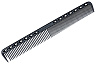Расчёска для стрижки Y.s.park 339 carbon, 18 см, черная , универсальная