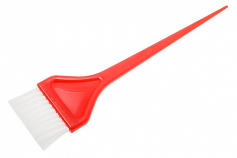 Кисть для окрашивания волос широкая красная Harizma