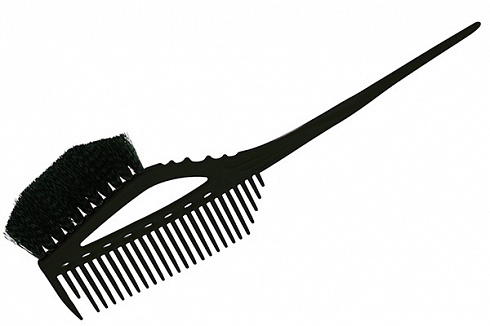 Кисточка для окрашивания с расчёской 640 чёрная, Y.S.Park