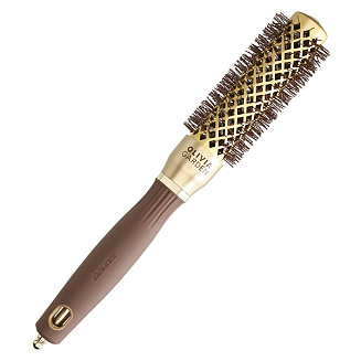 Термобрашинг  керамика + ион Olivia Garden Expert Blowout Shine Wavy Bristles GoldBrown ID2048/OGBNT24, 25 мм
