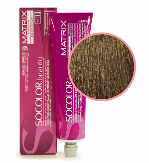 Краска для волос Matrix Socolor Beauty 7BC, блондин коричнево-медный, перманентная, 90 мл