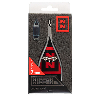Nippon Nippers. Кусачки для кутикулы N-04S-7. Лезвие 7 мм. Спиральная пружина. Матовые