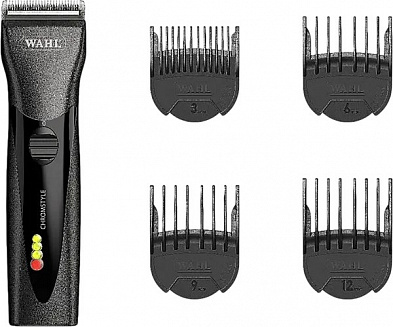 Машинка для стрижки Wahl 1871-0473 ChromStyle, нож-нержавеющая сталь, аккумулятор/сеть, 4 насадки, чёрная