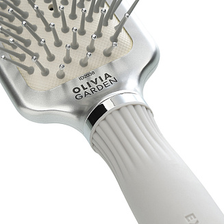 Щётка для укладки волос EXPERT CARE RECTANGULAR Nylon Bristles Silver S