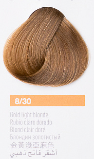Краска для волос Lakme Collage 8/30 , светлый блондин золотистый, 60 мл