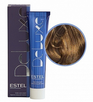Estel Professional 7/74 краска-уход  Deluxe, русый коричнево-медный 60 мл