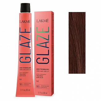 Краска для волос Lakme Glaze 7/62 HazelMauve, полуперманентная, без аммиака, орехово-лиловый, 60 мл