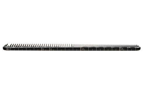 Расчёска для стрижки Y.s.park G39 carbon black (soft), с линейкой на обушке, черная