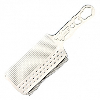 Расческа для стрижки под машинку YS-282 white big left