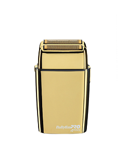 Шейвер  Babyliss Pro 4artists  Foilfx02, Fxfs2ge, золотистый, металлический корпус, плавающий двойной бритвенный блок