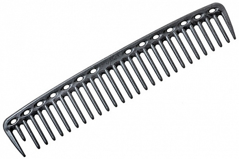 Расчёска редкозубая Y.S.park 452 carbon, черная, термостойкая, 20 см