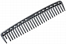 Расчёска редкозубая Y.S.park 452 carbon, черная, термостойкая, 20 см